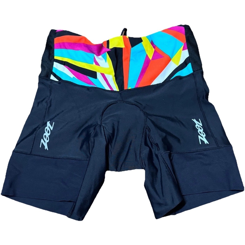 Zoot Womens XS Triathlon Cycling Shorts Padded Multicolor Performance